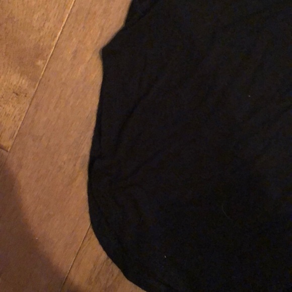 Ultra flirt small black v neck top - Picture 5 of 6